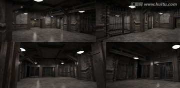 鋼鐵囚房建筑3D模型