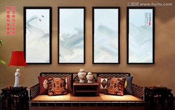水墨畫 創(chuàng)意山水畫 平面圖