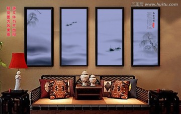 水墨畫 創(chuàng)意山水畫 平面圖