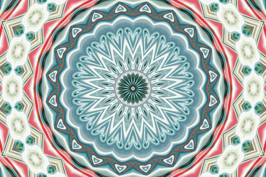 幾何花型抽象背景 無分層