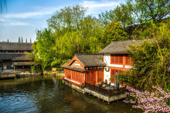 江南水乡南京秦淮河风景