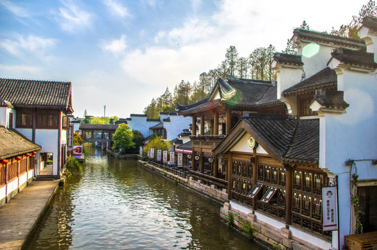 江南水乡南京秦淮河风景