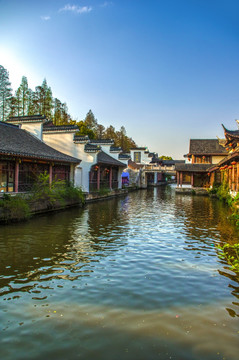 江南水乡南京秦淮河风景