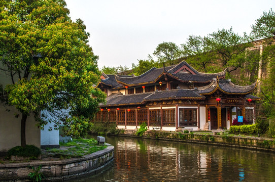 江南水乡南京秦淮河风景