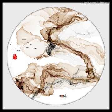 抽象画 水墨意境装饰画
