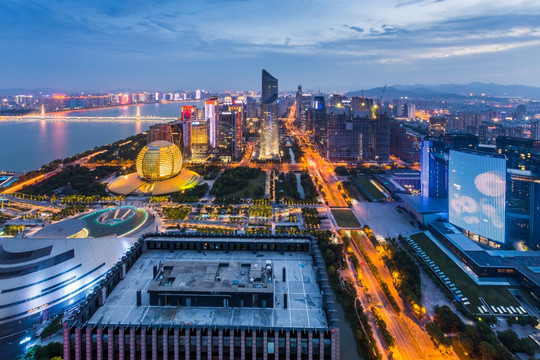 杭州钱江新城 夜景