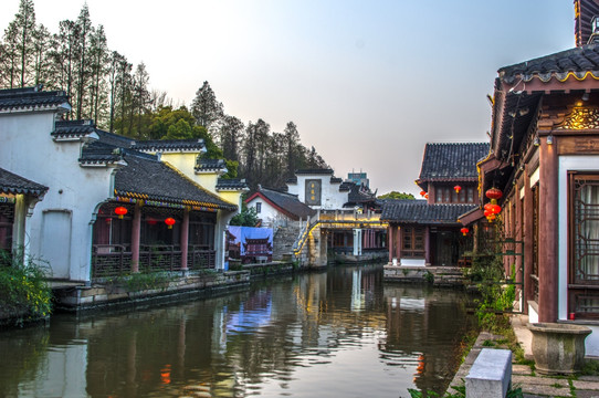 江南水乡南京秦淮河风景