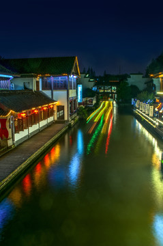 江南水乡夜景