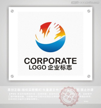 鹰logo设计