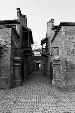 老上海 黑白照片 老上海街景