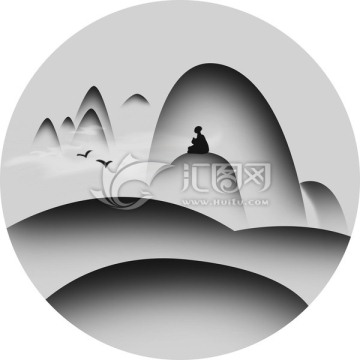禪意水墨畫