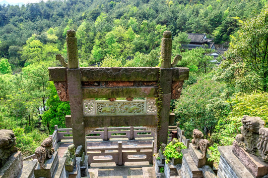 牌坊 古牌坊 景观 石雕 雕刻