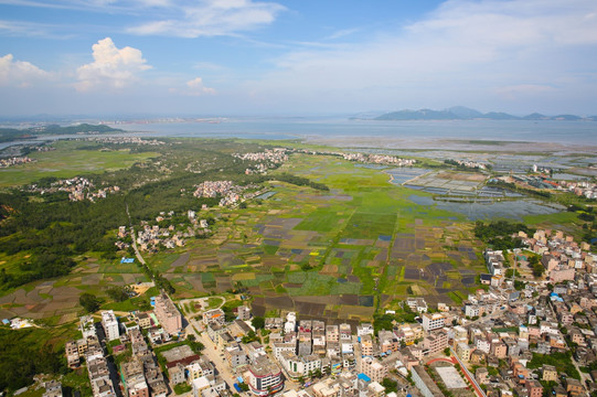 沿海小镇 海岸 乡镇