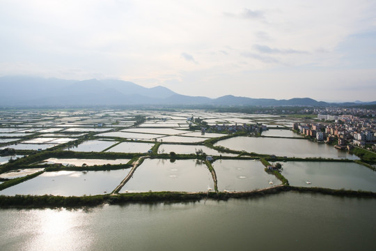 夕阳 水乡