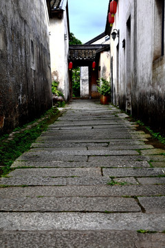 客家民居 石板路