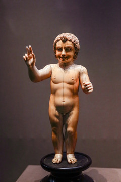 鎏金象牙基督雕像 印度文物