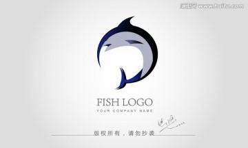 鱼logo 动物logo