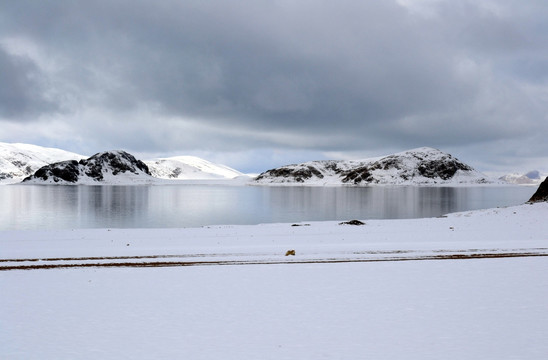 雪山湖泊