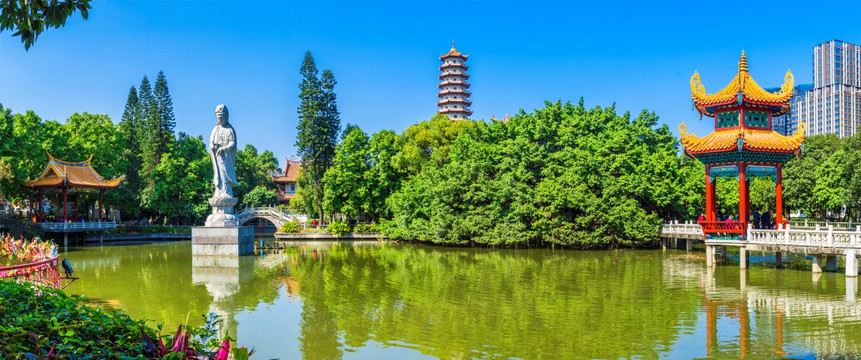 福州西禅寺 园林景观