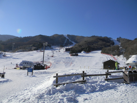 韩国滑雪场景观