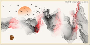 抽象山水畫