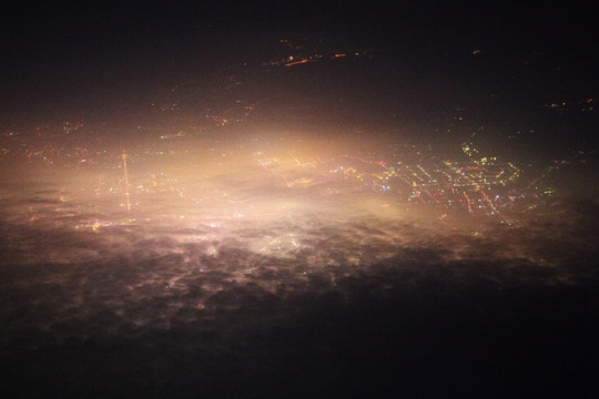 夜空 城市灯火