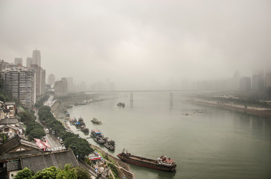 重庆洪崖洞江面