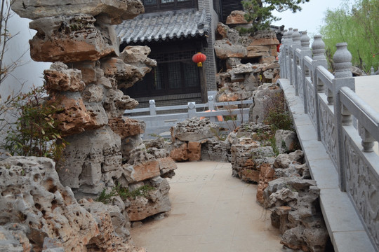 假山通道 栈道