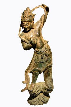 唐代青铜力士立像