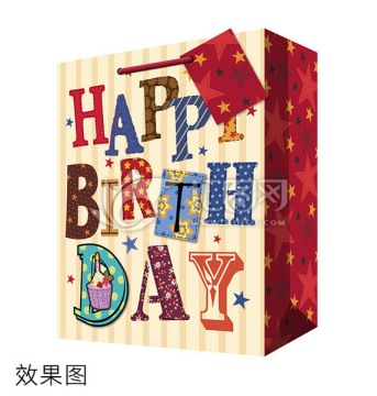 手提袋 男性 生日 效果圖