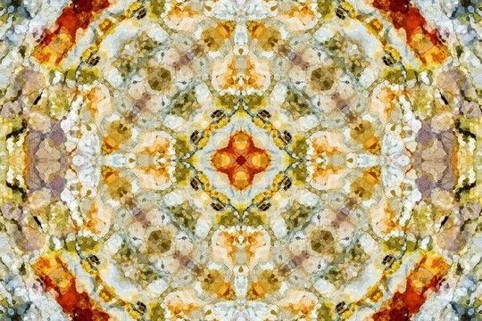 幾何花型抽象圖案 無(wú)分層