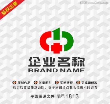 字母logo医药logo