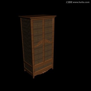 红木衣柜3dmax模型