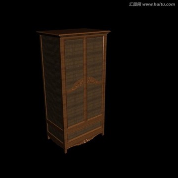 紅木衣柜3dmax模型
