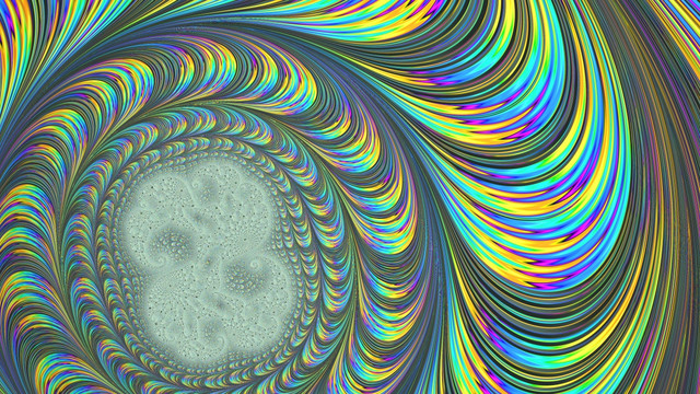 炫彩七彩3D意境抽象裝飾印花