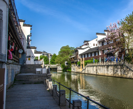 江南水乡古镇南京秦淮河风景