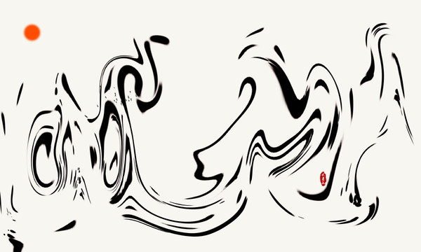 中國風(fēng)無框畫水墨畫