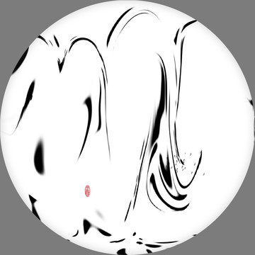 客廳沙發(fā)水墨畫