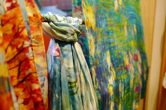 中国丝绸 纺织品 橱窗 时尚