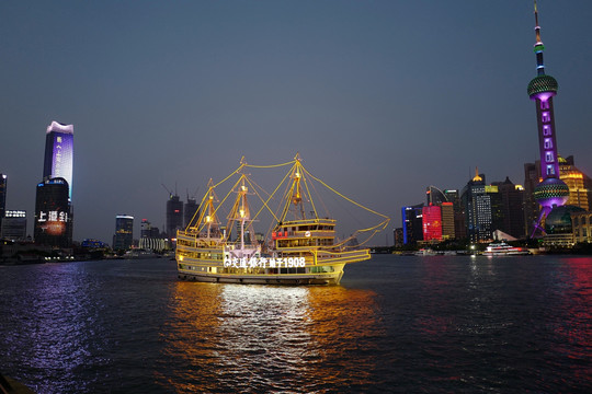 上海外滩 夜景 上海 上海市