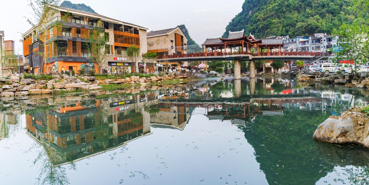 桂林阳朔益田西街仿古建筑