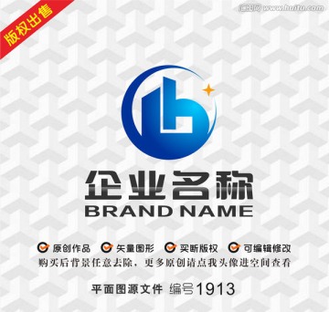 金融建筑地产logo字母GB