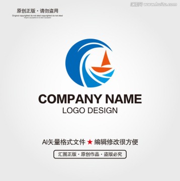 海洋帆船LOGO