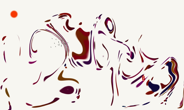 抽象意境水墨裝飾畫(huà)
