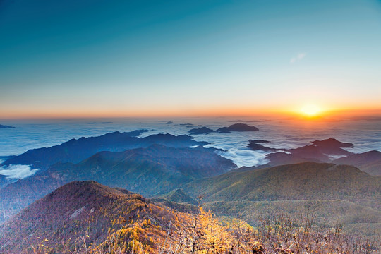 雾灵山日出