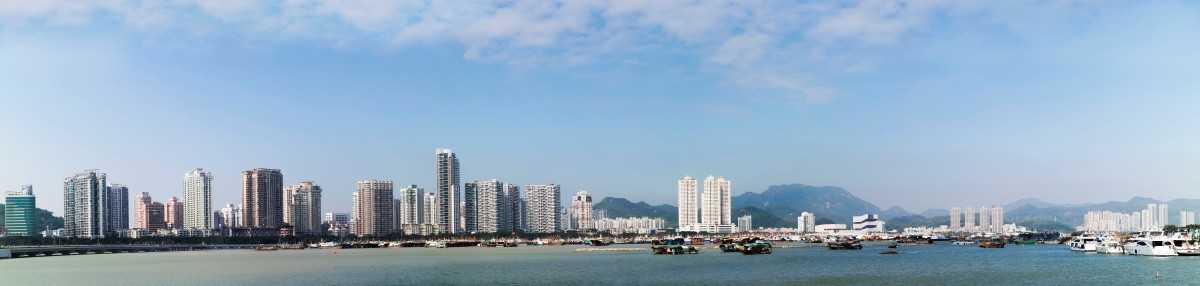 珠海香洲港全景图