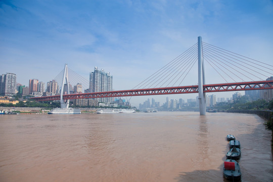 重庆东水门大桥 斜拉桥