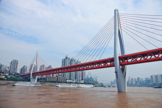重庆东水门大桥 斜拉桥