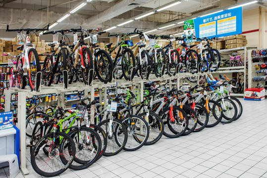 自行车专卖店 超市自行车