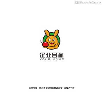 兔子水果logo